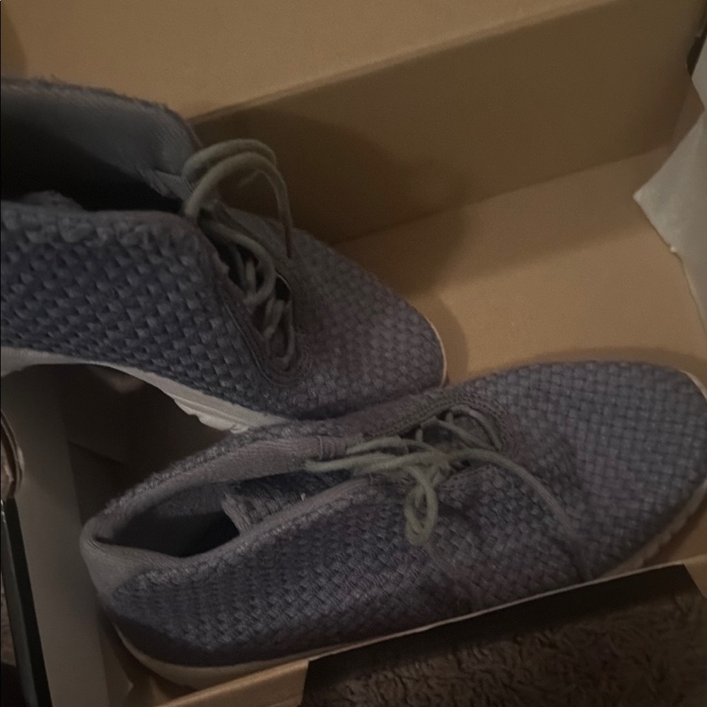 Jordan Kids' Woven Knit Sneakers - Gray